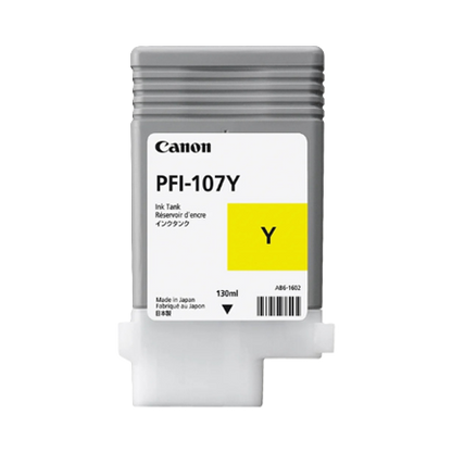 Tanque De Tinta Canon Pfi-107 Y Amarillo,compatible Pro-2000,pro-4000,pr0-6000,pro-4000s,pro-6000s,pro-2100,pro-4100,pr0-6100,pro-4100s,pro-6100s,capacidad 130 Ml