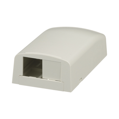 Caja De Montaje En Superficie, Para 2 Módulos Mini-com, Color Blanco Mate