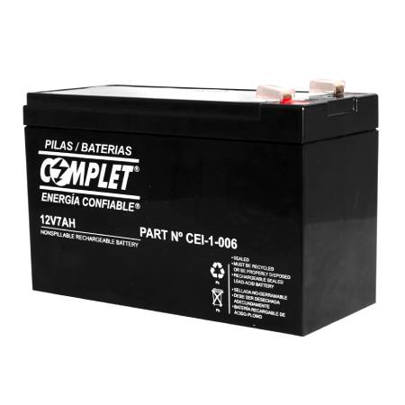 Baterias Selladas Plomo Acido Complet Cei-1-006 De Alto Rendimiento 12vcc 7ah