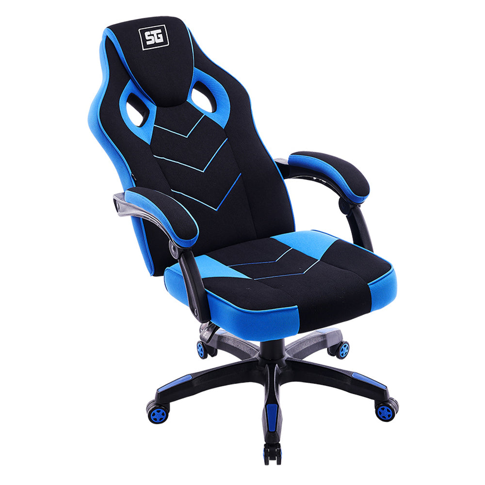 Silla Gamer / Vorago, Start The Game / Cgc301-bl, Tela, Reclinable, Negro/azul