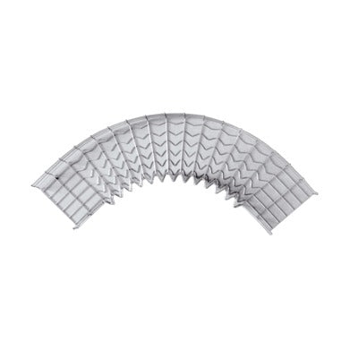 Curva Pre-fabricada Horizontal De 90° Con Medidas De 66 Mm De Peralte Y 150 Mm Ancho (66/150 Mm)