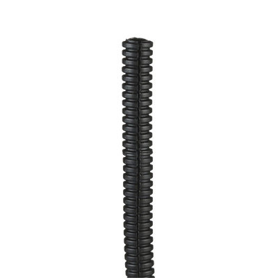 Tubo Corrugado Abierto Para Protección De Cables, .25in (6.4 Mm) De Diámetro, 30.5 M De Largo, Color Negro