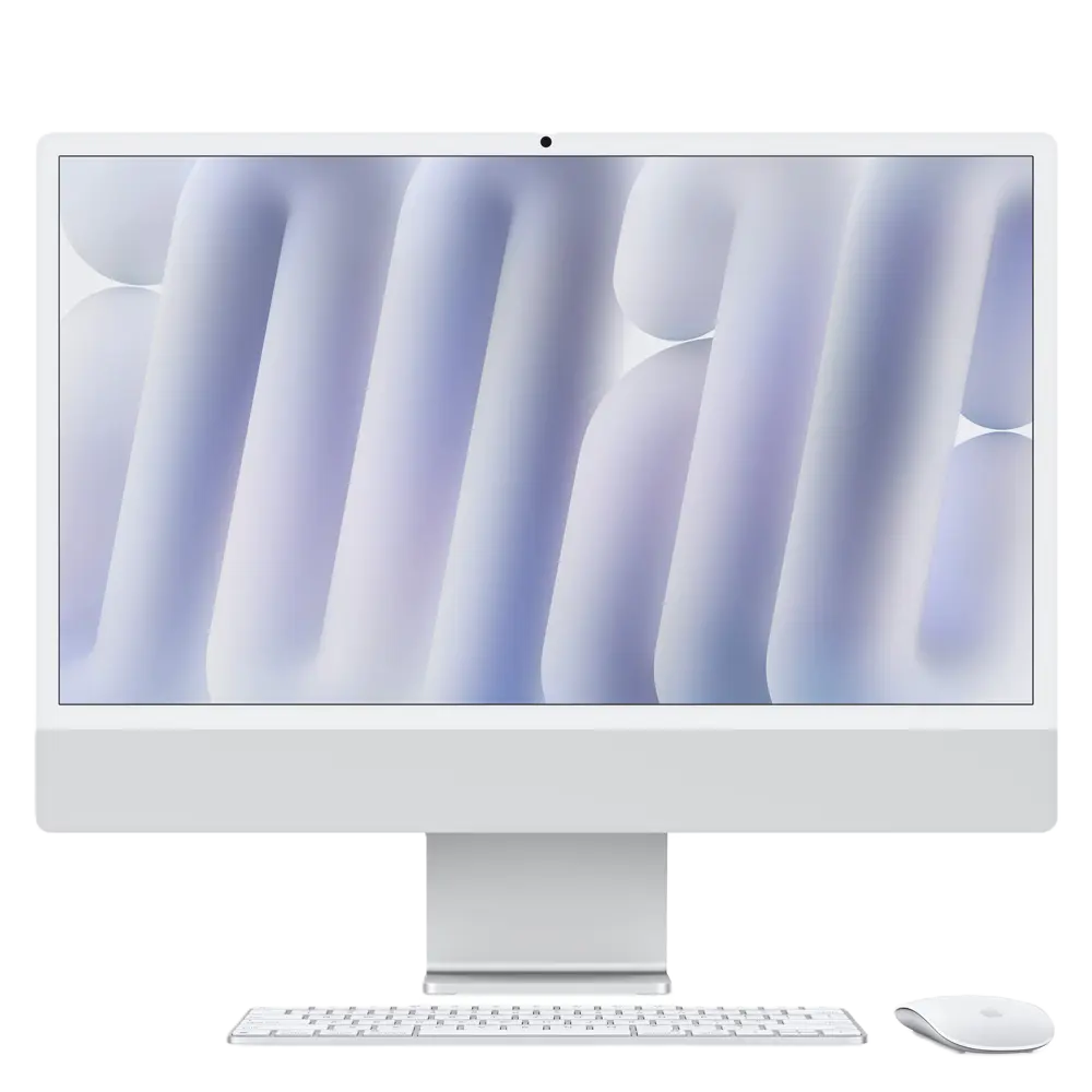 Imac 24 Retina 4.5k/chip M4 De Apple Cpu 10 Nucleos Y Gpu 10 Nucleos/16gb/256gb Ssd/4 Puertos Thunderbolt 4/gigabit Ethernet/magic Keyboard Con Touch Id/plata