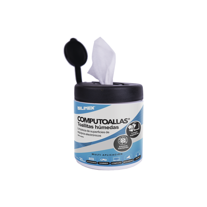 Toallas Humedas Computoallas Antibacteriales Y Antiestaticas Para Uso Exclusivamente Externo 30 Pzas Silimex