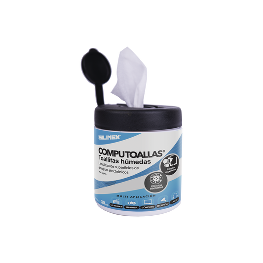 Toallas Humedas Computoallas Antibacteriales Y Antiestaticas Para Uso Exclusivamente Externo 30 Pzas Silimex