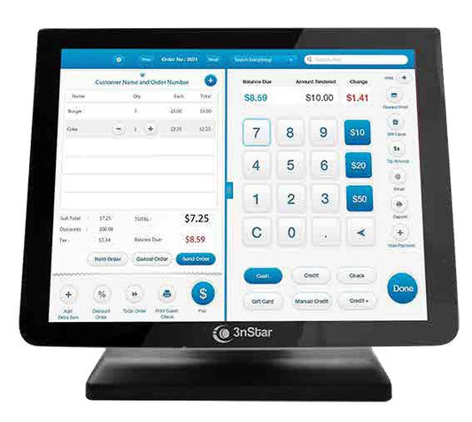 Monitor 3nstar Tcm010vh, Touch Screen, 15 Pulgadas, Capacitiva 10 Puntos , Construido Con Base De Metal , Vga, Hdmi , Usb