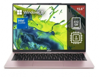 Laptop Acer Aspire Lite 15 Al15-33p-363h, Core 3 N355, 8 Gb  Ram, 512 Gb Ssd, 15.6 Pulgadas Fhd Ips, Windows 11 Home, Rosa, 1 AÑo De Garantia Y Seguro Contra Robo