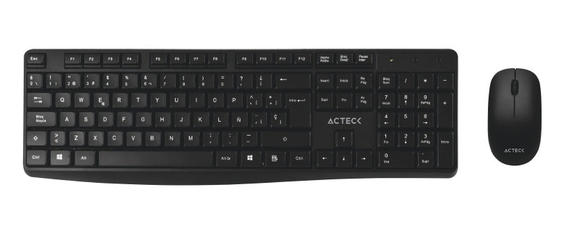 Kit Acteck Creator Mk440 / Teclado Y Mouse / Inalambrico / Receptor Usb / 105 Teclas / Optico / 1000 Dpi / Negro / Ac-931755