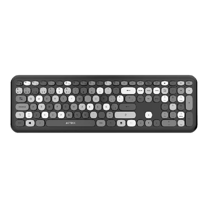 Kit Acteck  Teclado Y Mouse Inalambrico Creator Chic Mk475 / 110 Teclas / Membrana / Raton Optico / Usb 2.4 Ghz / 2 Botones Scroll / Negro / Ac-935166
