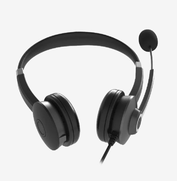 Audifonos Acteck Centric Pro Hp640 / Alámbricos / Diadema Para Conferencia / Usb / Micrófono Flexible / 4 Botones Controladores / Negro / Ac-935319