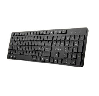 Teclado Acteck Vantage Aero Ti555 / Inalambrico Dongle Usb / EspaÑol / Multimedia / Windows / 105 Teclas / Negro / Ac-943468