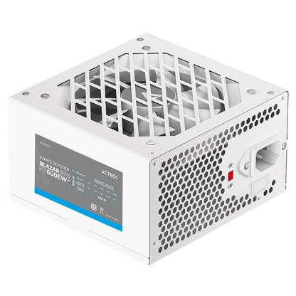 Fuente De Poder Acteck Blazar Evo Ft500ew / Atx / 500 W / No Modular / Ventilador 120 Mm / Switch De Voltaje / Blanco / Es-05001ew