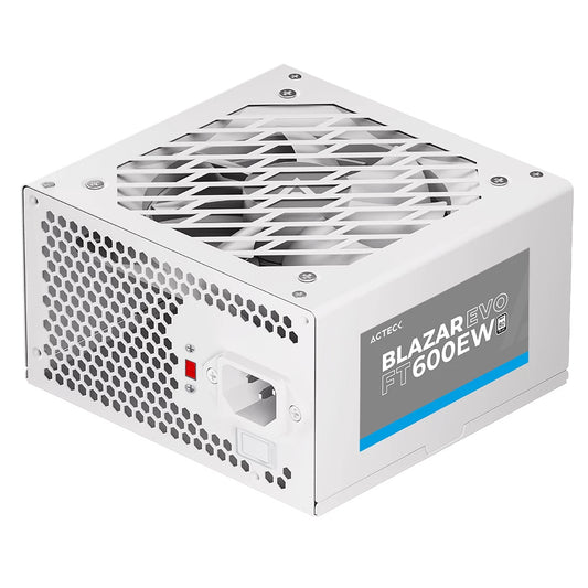 Fuente De Poder Acteck Blazar Evo Ft500ew / Atx / 500 W / No Modular / Ventilador 120 Mm / Switch De Voltaje / Blanco / Es-05001ew