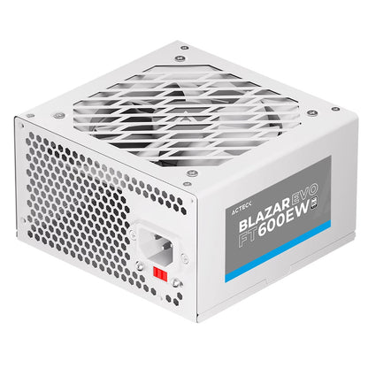 Fuente De Poder Acteck Blazar Evo Ft600ew/ Atx / 600 W / No Modular / Ventilador 120 Mm /  Blanco / Es-05003ew