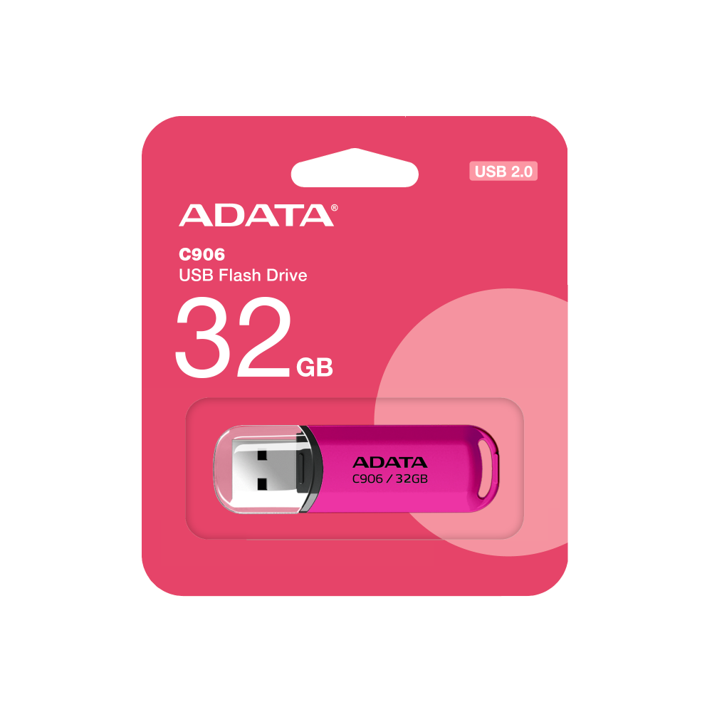 Memoria Adata 32gb Usb 2.0 C906 Rosa Ac906-32g-rpp
