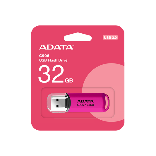 Memoria Adata 32gb Usb 2.0 C906 Rosa (ac906-32g-rpp)