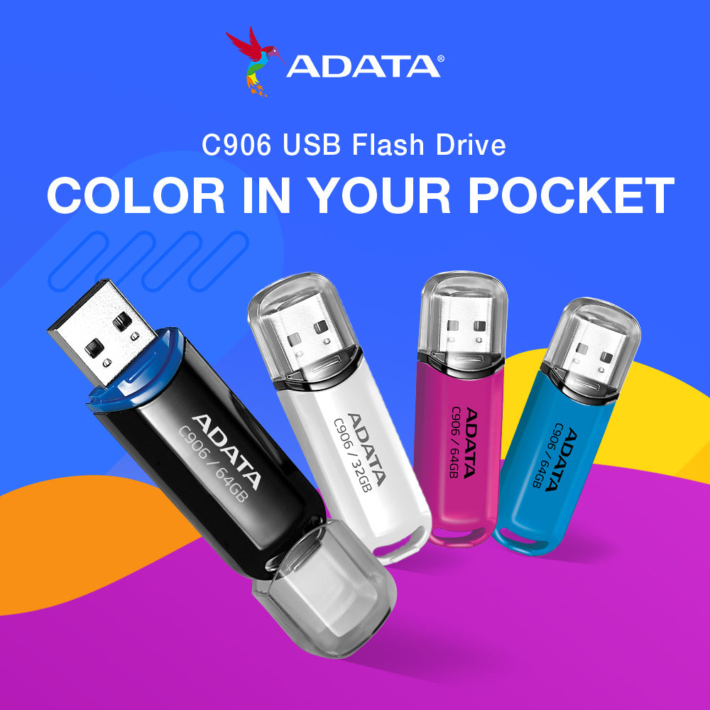 Memoria Adata 32gb Usb 2.0 C906 Azul (ac906-32g-rwb)