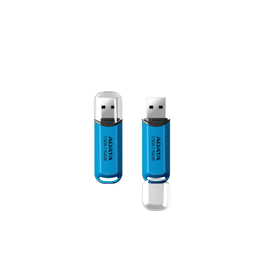 Memoria Adata 64gb Usb 2.0 C906 Azul (ac906-64g-rwb)