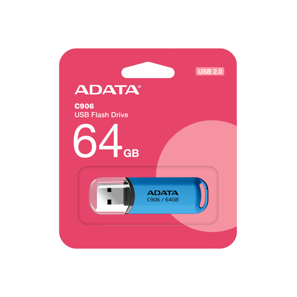Memoria Adata 64gb Usb 2.0 C906 Azul (ac906-64g-rwb)