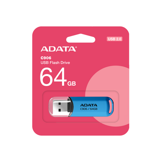 Memoria Adata 64gb Usb 2.0 C906 Azul (ac906-64g-rwb)