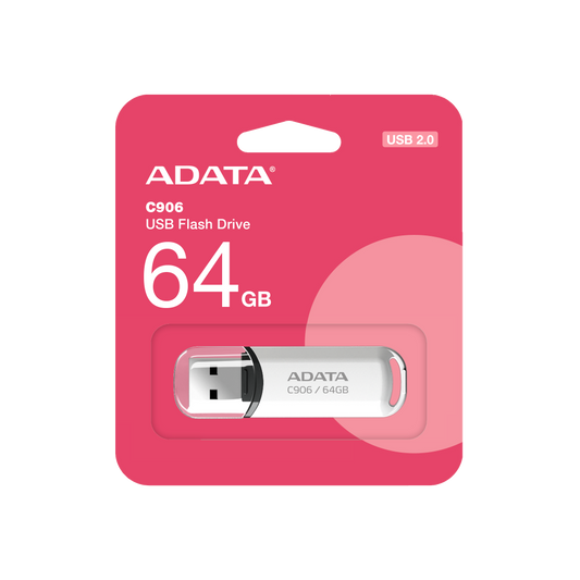 Memoria Adata 64gb Usb 2.0 C906 Blanco (ac906-64g-rwh)