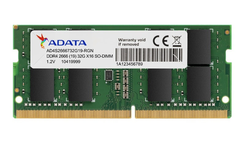 Memoria Adata Sodimm Ddr4 8gb Pc4-21300 2666mhz Cl19 260pin 1.2v Laptop/aio/mini Pcs (ad4s26668g19-sgn)