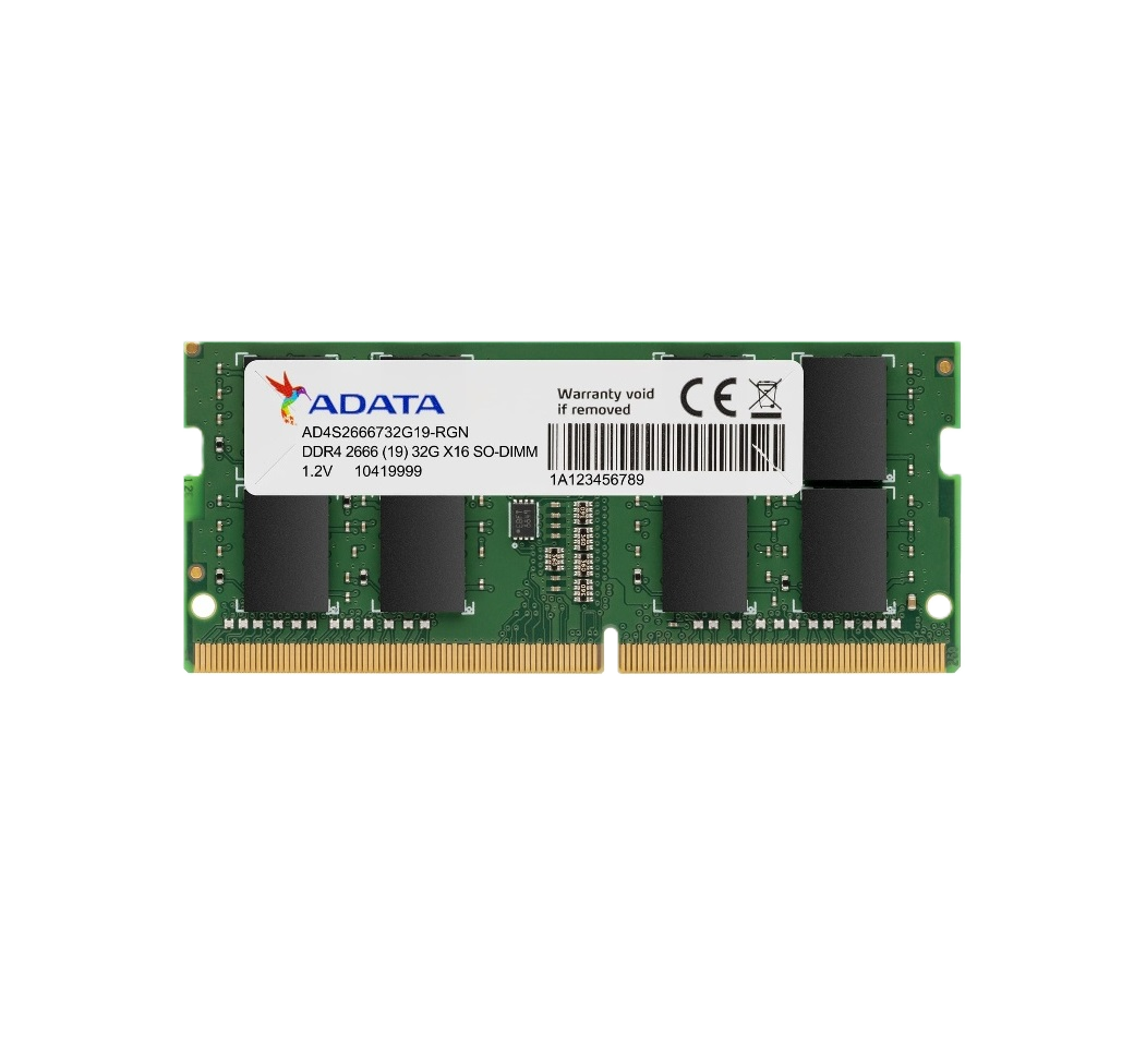 Memoria Adata Sodimm Ddr4 8gb Pc4-21300 2666mhz Cl19 260pin 1.2v Laptop/aio/mini Pcs (ad4s26668g19-sgn)