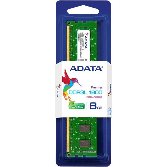 Memoria Adata Udimm Ddr3l 8gb Pc3-12800 1600mhz Cl11 240pin 1.35v P/pc (addu1600w8g11-s)