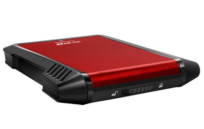 Carcasa Xpg Ex500 Para Discos Duros/ssd 2.5 Pulgadas 7mm/9.5mm Sata3/usb3.2 Case Pc Color Rojo (aex500u3-crd)