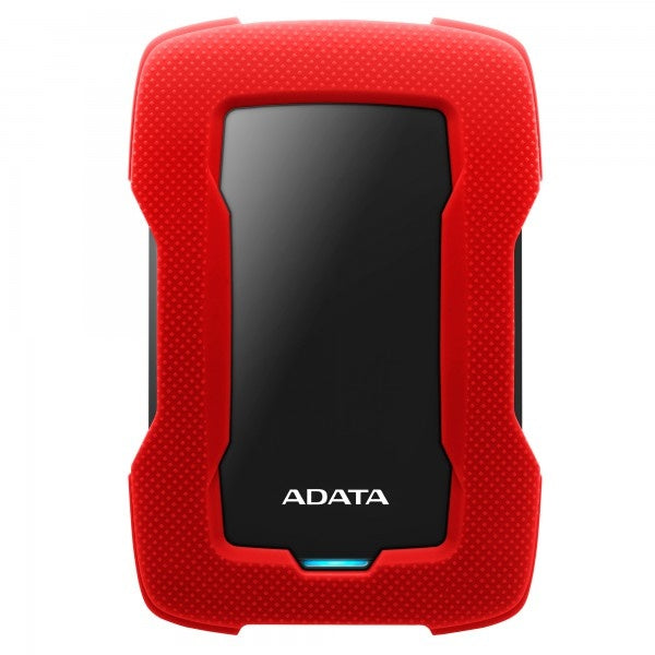 Disco Duro Externo Adata Hd330 2tb Portatil 2.5 Usb 3.2 Windows Mac Linux Contragolpes Slim Color Rojo (ahd330-2tu31-crd)