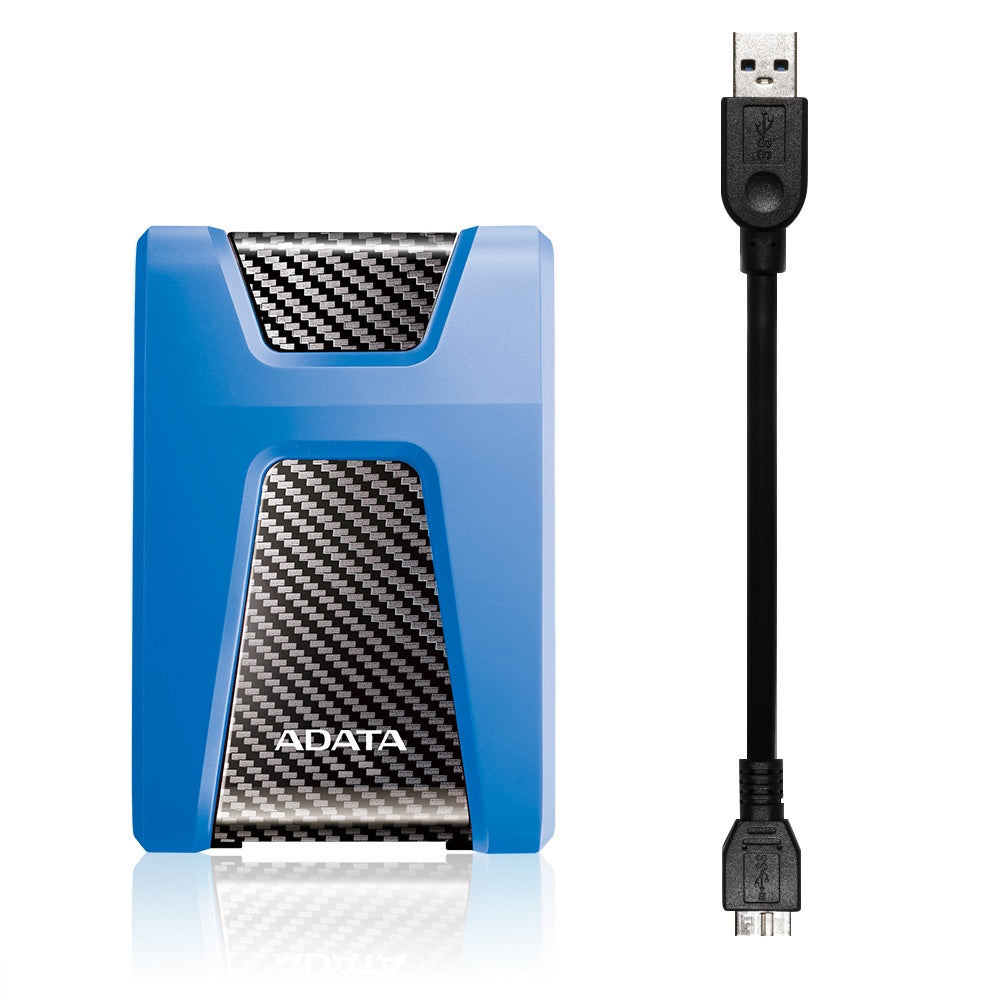 Disco Duro Externo Adata Hd650 1tb Portatil 2.5 Usb 3.2 Windows Mac Linux Contragolpes Color Azul (ahd650-1tu31-cbl)