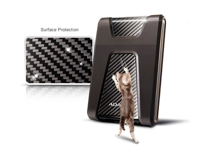 Disco Duro Externo Adata Hd650 2tb Portatil 2.5 Usb 3.2 Windows Mac Linux Contragolpes Color Negro (ahd650-2tu31-cbk)