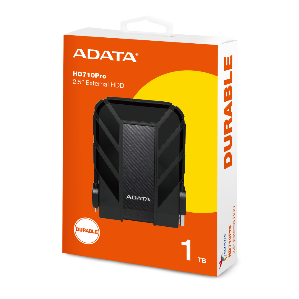 Disco Duro Externo Adata Hd710p 1tb Portatil 2.5 Usb 3.2 Windows Mac Linux Contragolpes Color Negro (ahd710p-1tu31-cbk)