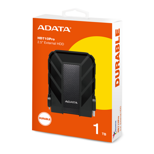 Disco Duro Externo Adata Hd710p 1tb Portatil 2.5 Usb 3.2 Windows Mac Linux Contragolpes Color Negro (ahd710p-1tu31-cbk)