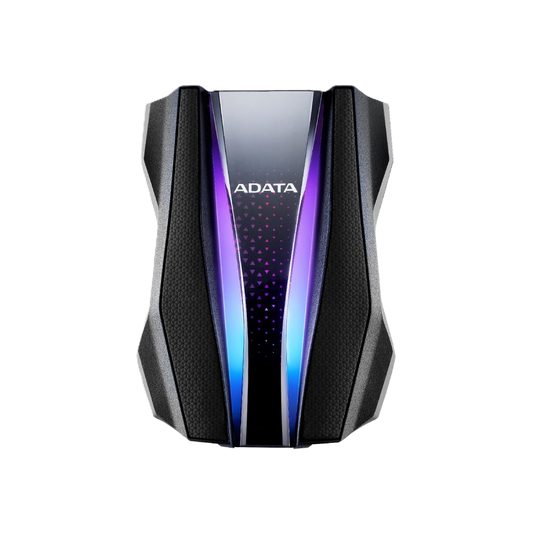 Disco Duro Externo Adata Hd770g 2tb Portatil 2.5 Usb 3.2 Windows Mac Linux Contragolpes Gaming Rgb Color Negro Ahd770g-2tu32g1-cbk