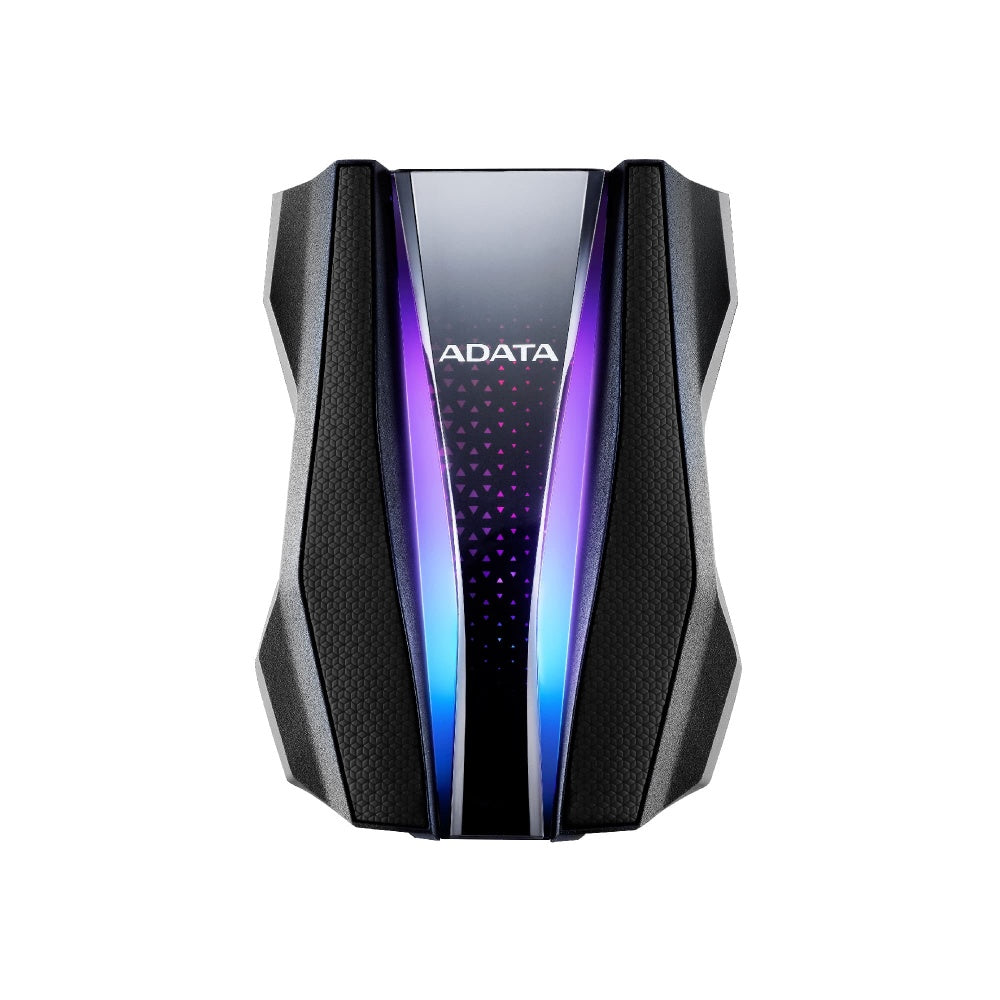 Disco Duro Externo Adata Hd770g 2tb Portatil 2.5 Usb 3.2 Windows Mac Linux Contragolpes Gaming Rgb Color Negro Ahd770g-2tu32g1-cbk