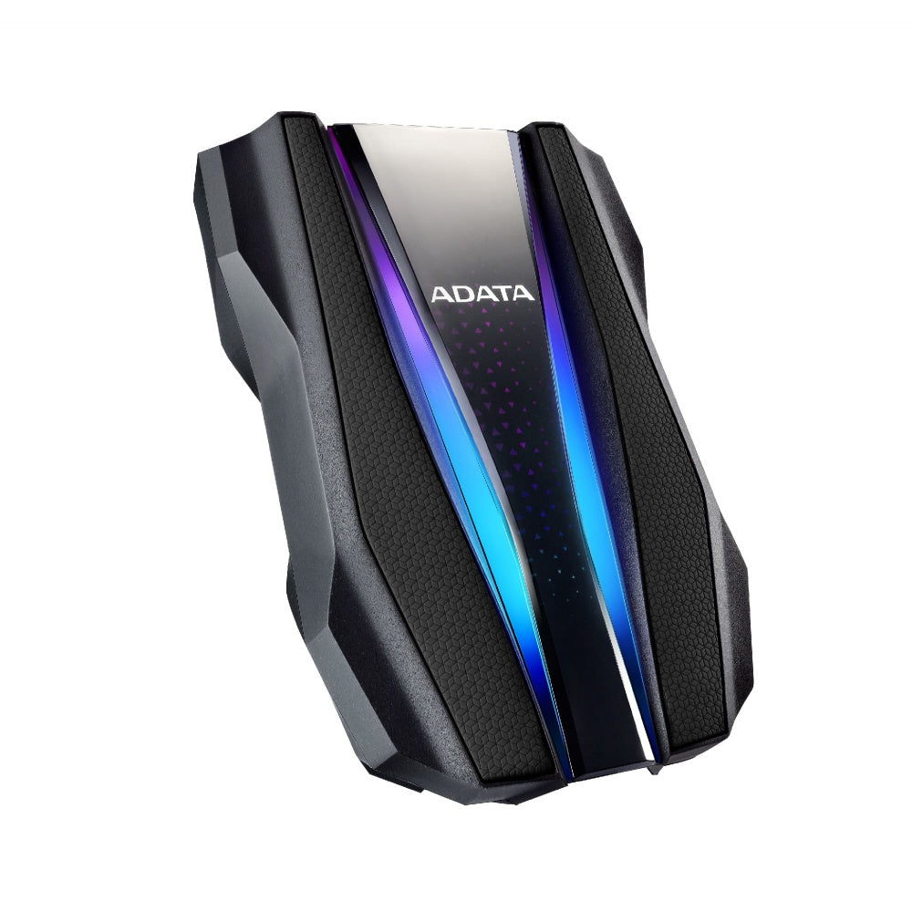 Disco Duro Externo Adata Hd770g 2tb Portatil 2.5 Usb 3.2 Windows Mac Linux Contragolpes Gaming Rgb Color Negro Ahd770g-2tu32g1-cbk