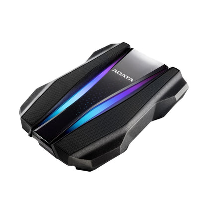 Disco Duro Externo Adata Hd770g 2tb Portatil 2.5 Usb 3.2 Windows Mac Linux Contragolpes Gaming Rgb Color Negro Ahd770g-2tu32g1-cbk