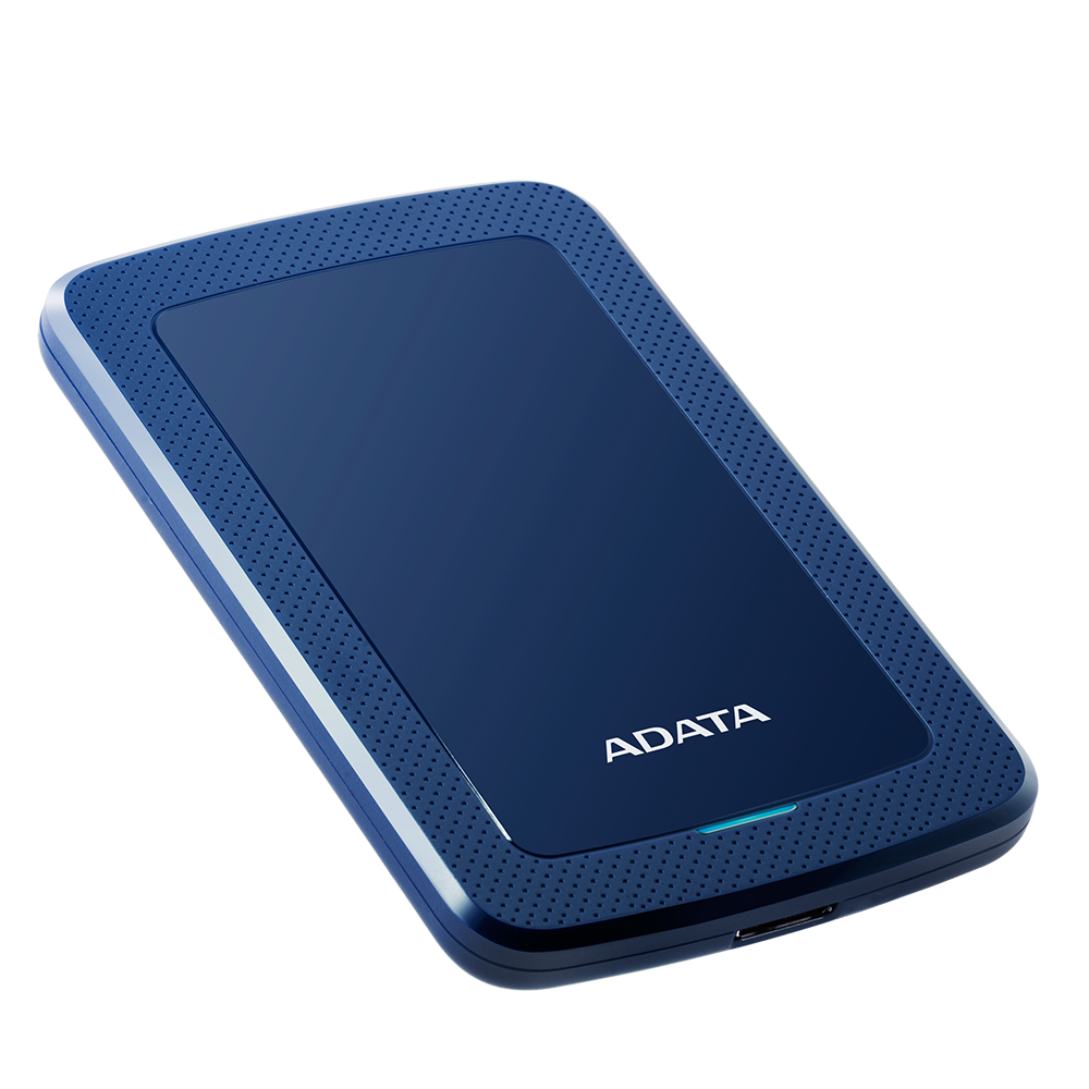 Disco Duro Externo Adata Hv300 1tb Portatil 2.5 Usb 3.2 Windows Mac Linux Dashdrive Slim Color Azul (ahv300-1tu31-cbl)