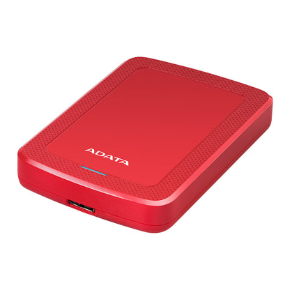 Disco Duro Externo Adata Hv300 1tb Portatil 2.5 Usb 3.2 Windows Mac Linux Dashdrive Slim Color Rojo (ahv300-1tu31-crd)