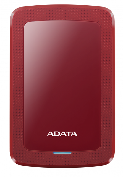 Disco Duro Externo Adata Hv300 1tb Portatil 2.5 Usb 3.2 Windows Mac Linux Dashdrive Slim Color Rojo (ahv300-1tu31-crd)