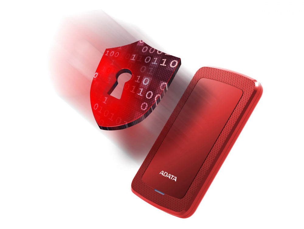 Disco Duro Externo Adata Hv300 1tb Portatil 2.5 Usb 3.2 Windows Mac Linux Dashdrive Slim Color Rojo (ahv300-1tu31-crd)