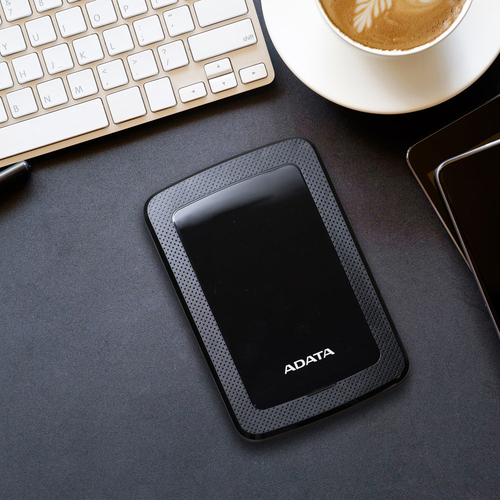 Disco Duro Externo Adata Hv300 2tb Portatil 2.5 Usb 3.2 Windows Mac Linux Dashdrive Slim Color Negro (ahv300-2tu31-cbk)