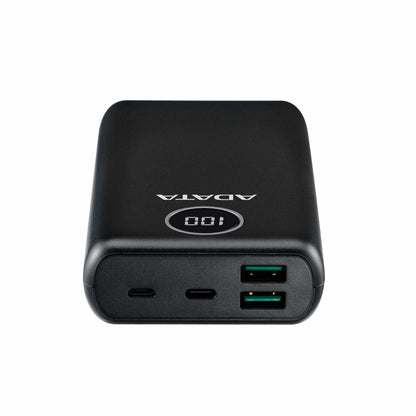 Bateria De Respaldo Adata Power Bank P20000qcd 20000mah/2 Usb A/ 1 Usb C/indicador De Carga Digital Color Negro (ap20000qcd-dgt-cbk)