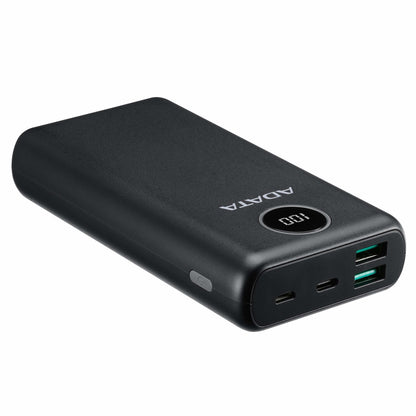 Bateria De Respaldo Adata Power Bank P20000qcd 20000mah/2 Usb A/ 1 Usb C/indicador De Carga Digital Color Negro (ap20000qcd-dgt-cbk)