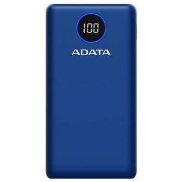 Bateria De Respaldo Adata Power Bank P20000qcd 20000mah/2 Usb A/ 1 Usb C/indicador De Carga Digital Color Azul (ap20000qcd-dgt-cdb)