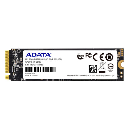 Unidad De Estado Solido Ssd Interno Adata Apsfg 1tb Premium M.2 2280 Nvme Pcie Gen 4x4 Lect. 7400 Escrit. 6800 Mbs Pc Laptop Mini Pcs Ps5 3dnand Disipador (apsfg-1t-csus)