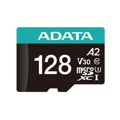 Memoria Adata Micro Sdxc/sdhc 128gb Uhs-i 100mb/85mb Clase 10 V30 A2 C/adaptador ( Ausdx128gui3v30sa2-ra1)