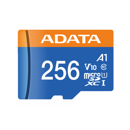 Memoria Adata Micro Sdhc/sdxc 256gb Uhs-i 100mb/25mb Clase 10 V10 A1 C/adaptador (ausdx256guicl10a1-ra1)