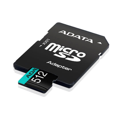 Memoria Adata Micro Sdxc/sdhc 512gb Uhs-i 100mb/85mb Clase 10 V30 A2 C/adaptador (ausdx512gui3v30sa2-ra1)